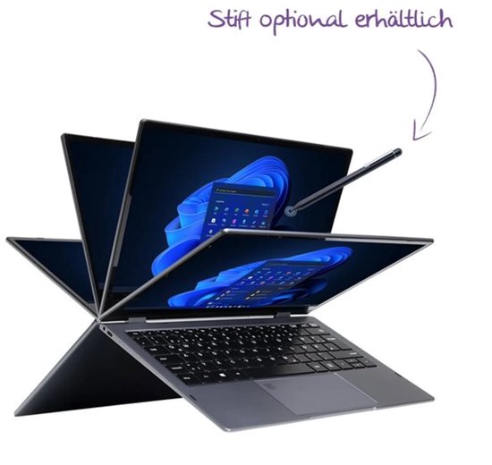 Terra Mobile 360-13R 2-in-1 FullHD 13.3" laptop - Intel Core i5-1334U - 16GB - 512GB M.2 SSD - Windows 11 Pro - Terra - Hoofdafbeelding