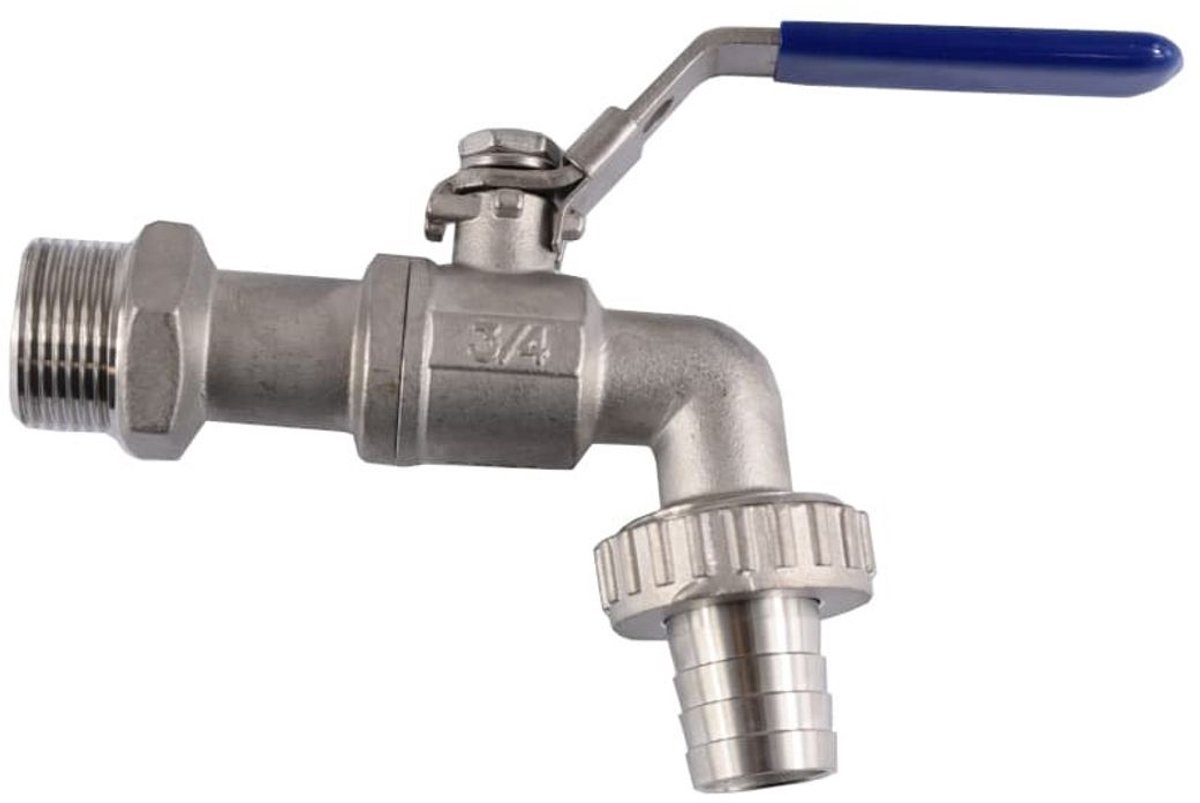 RVS Kogelkraan 3/4 inch met Afsluitbare Hendel