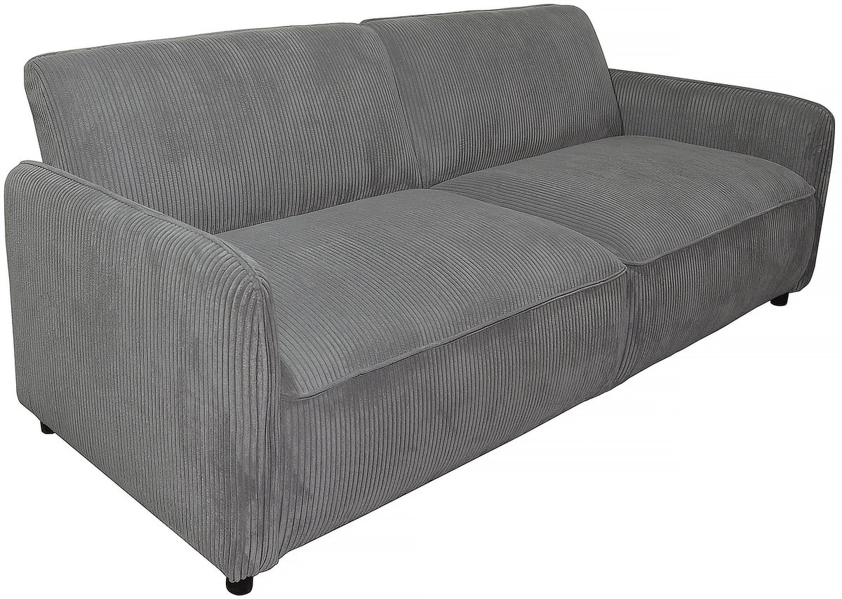 Notio Living Alicia-Slaapbank - 3-zits - Grijs Corduroy