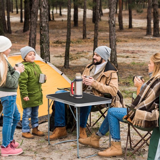 Outtec® Klaptafel, Vouwtafel, Campingtafel - 80 x 60 x 70 cm - Kleine Tafel, Balkontafel, Tafel - voor Camping, Balkon, Tuin, Strand van Outtec — afbeelding 3