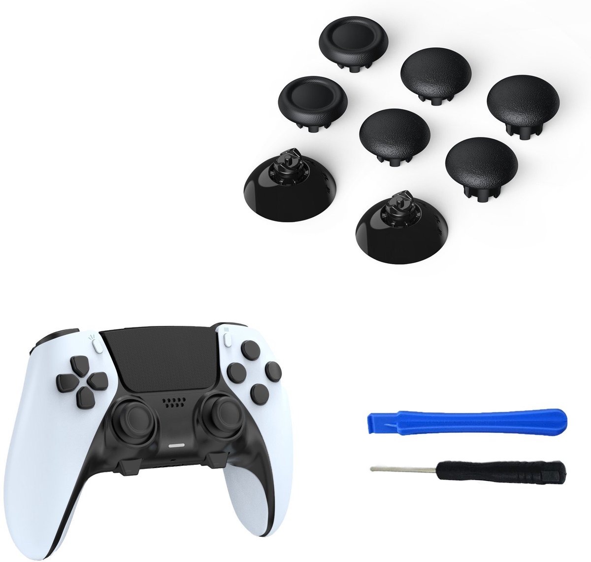 NAXSIR PS5 Controller Sticks Vervanging - Joystick Caps & Toolkit | voor Xbox Series & Elite Controller