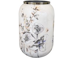 TS Collection - Vaas Designed by Lammie - Moonlight meadow - 30x42 - Metaal & Epoxy - Exclusieve woonitems voor binnen - Handgemaakt - Unieke print - Designed by Lammie
