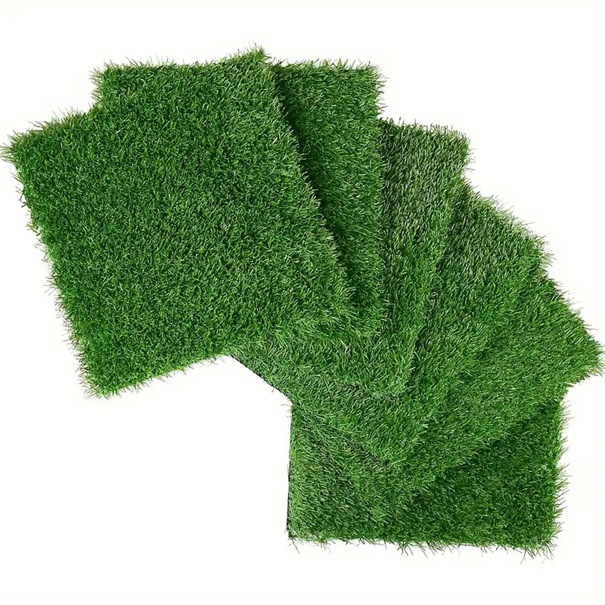 Kunstgrasmatten 36 stuks - Vergrendelende kunstgrastegels voor terras, balkon, tuin, kunstgras vloer, 30x30 cm, Groen