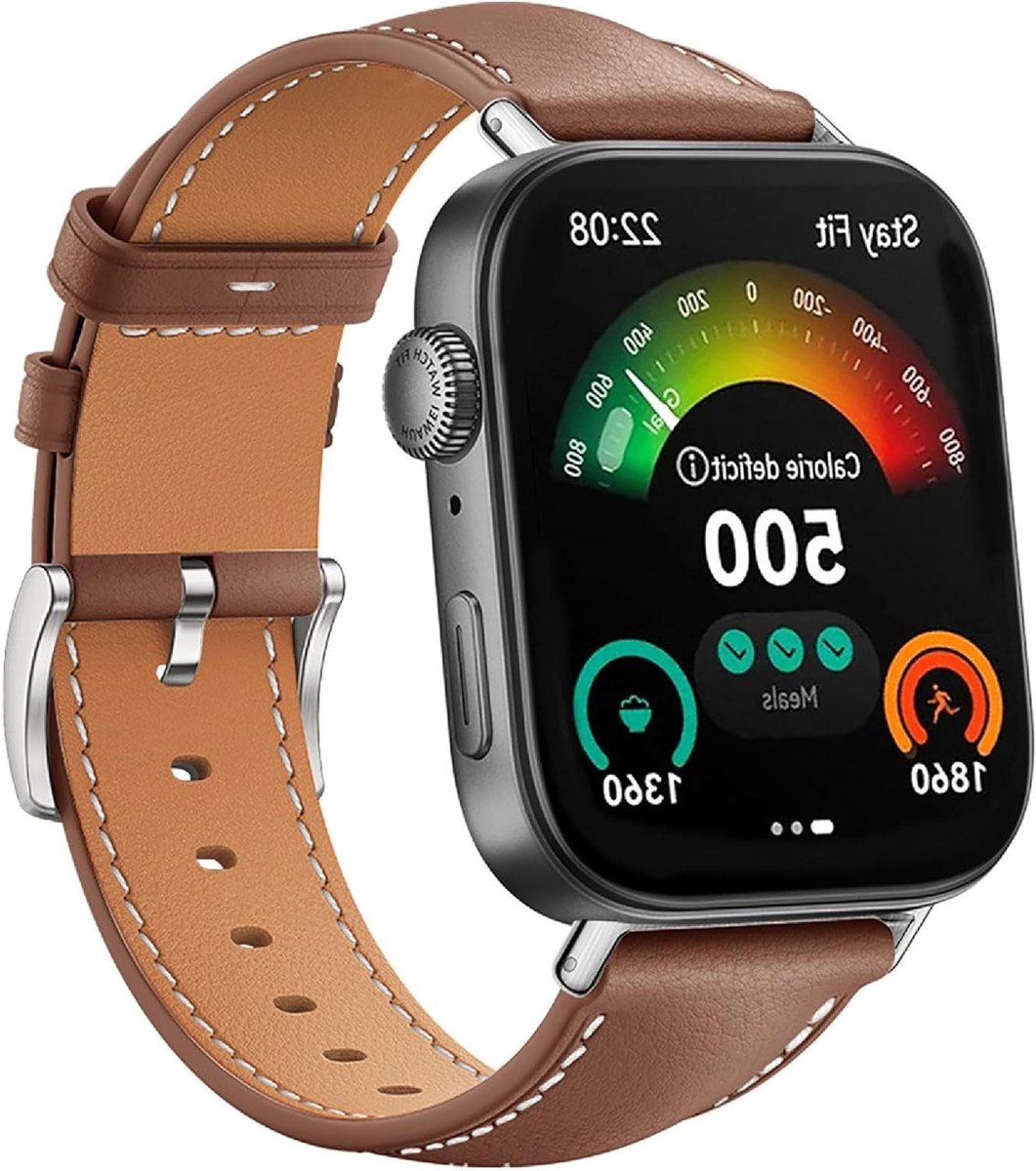 Provento - Echt lederen horlogeband voor Huawei Watch Fit 3-4-4 Pro - Slijtvast en ademend