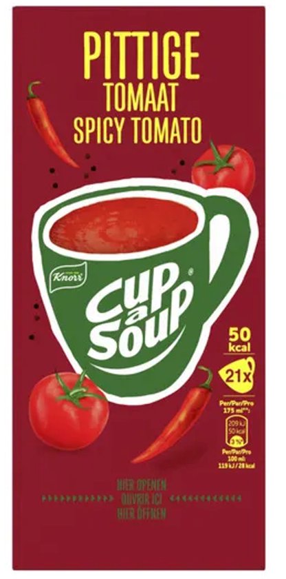 Knorr Cup-a-Soup Pittige Tomaat 21 x 175 ml