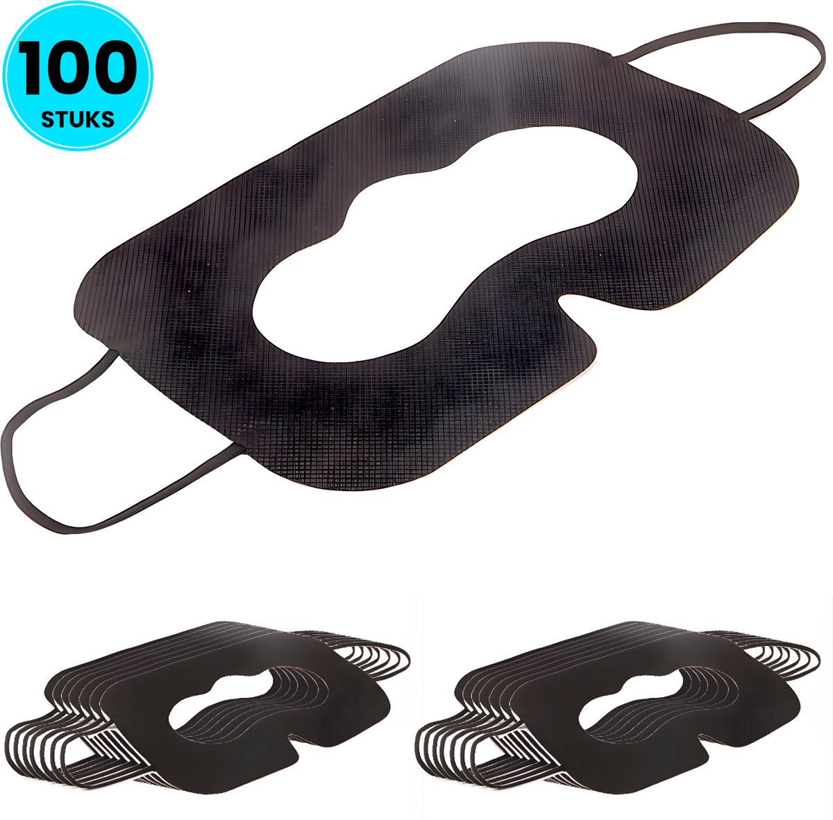Somstyle Wegwerp VR-Bril Oogmaskers – 100 Stuks – Geschikt voor Meta Quest 3/3S/2, Pico, Sony – Geschikt voor Apple Vision Pro – Hygiënische Bescherming – Zwart