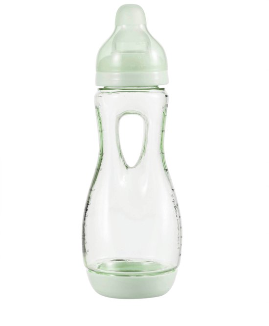 Difrax Babyfles Handgreep - 240 ml - Lichtgroen - 1 Stuk - Anti Koliek