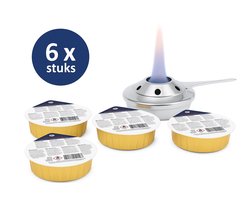 2 sets Hendi Brandpasta (2 sets a 3 cups = 6 cups) - Brandgel voor fondue brander / Gourmet - Voordeelverpakking - 12 uur brandduur