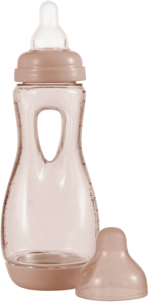 Difrax Babyfles Handgreep - 240 ml - Bruin - 1 Stuk - Anti Koliek van Difrax — afbeelding 2