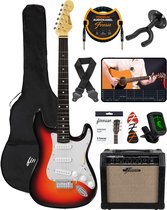 Finesse Elektrische Gitaar met Versterker - met Videocursus - Gitaar - Volwassenen - Kind