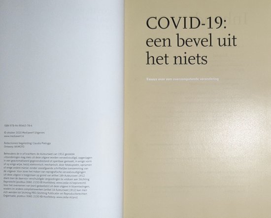 Covid-19: een bevel uit het niets
