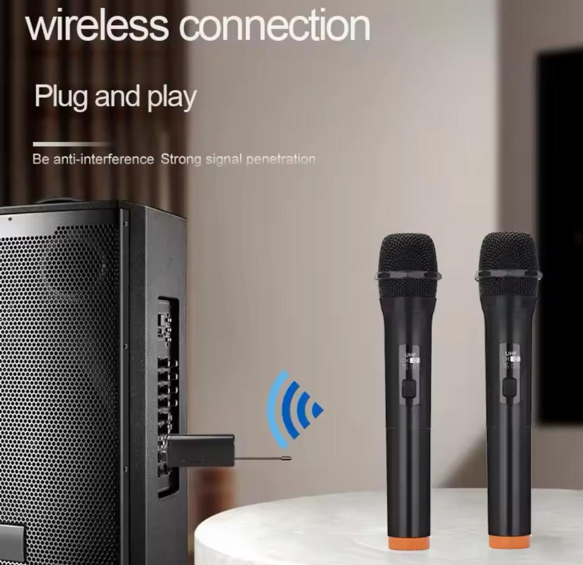 Draadloze Microfoons geschikt voor JBL Partybox – foto 4