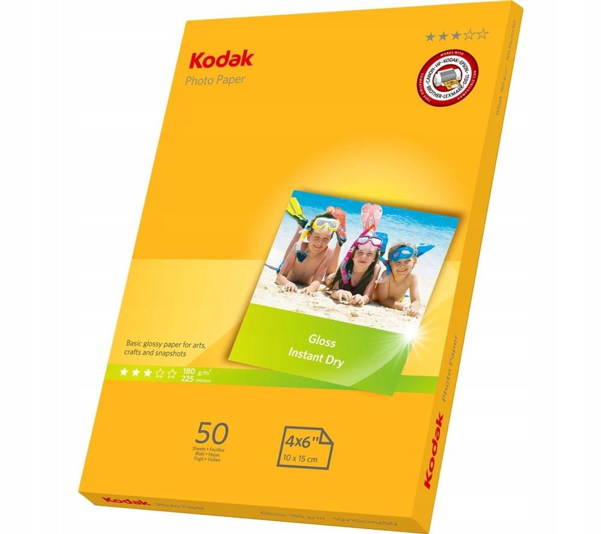 Kodak Fotopapier Glanzend 10x15cm 180g/m² 100 Vel