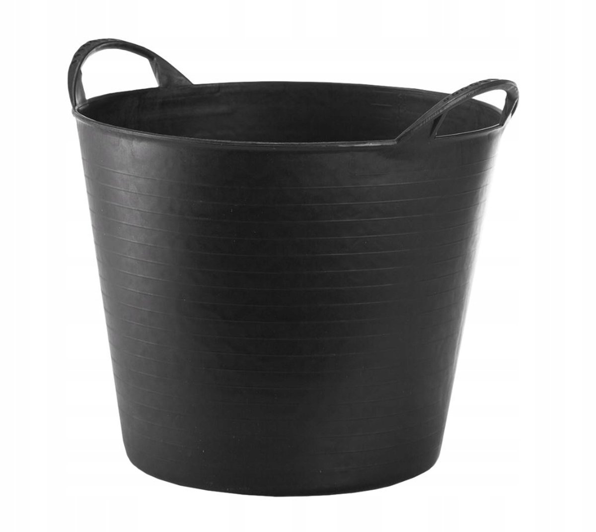 Flexi Emmer Zwart 26L - Flexibele Kunststof Bak voor Huis, Tuin & Bouw