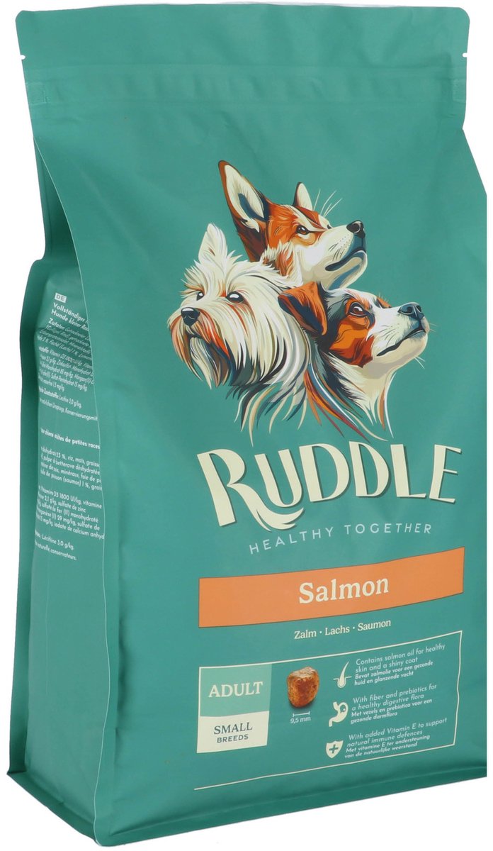 Ruddle Adult Small Breed Zalm - Hondenvoer - 8 kg