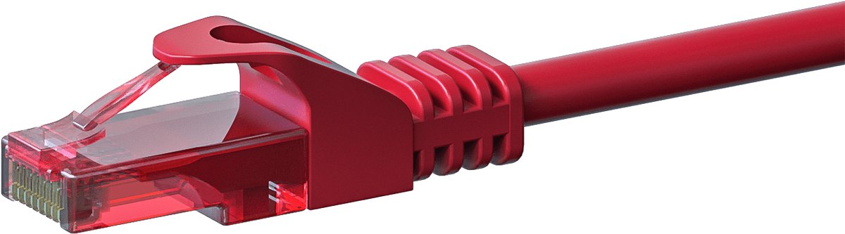 Danicom UTP CAT6 patchkabel - 0,50 meter rood - 100% koper - netwerkkabel - internetkabel - UTP kabel - RJ45 - 1000 mbit/s