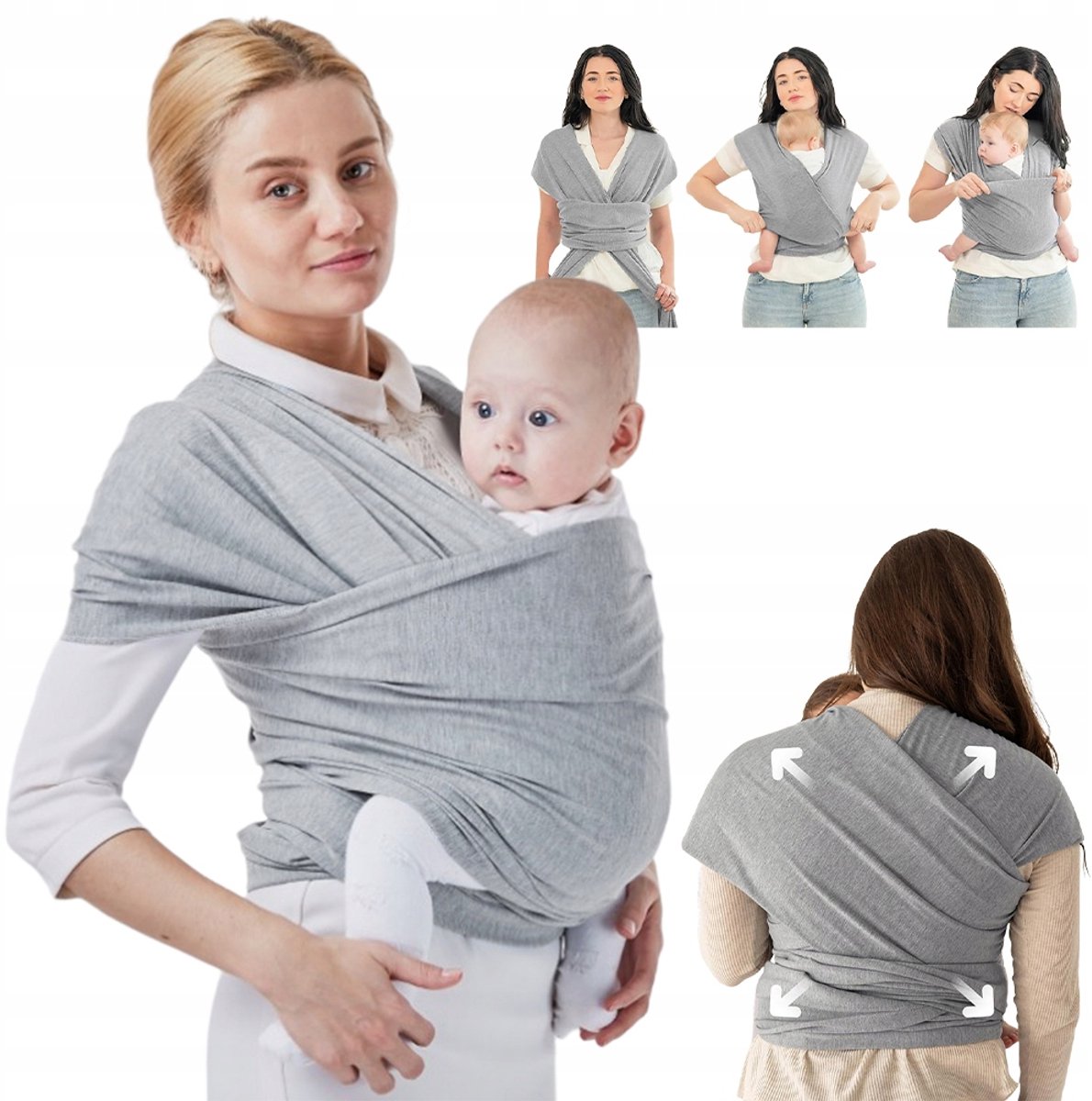 Comfortabele Baby Draagdoek - Ademend Katoen voor Nieuwgeborenen