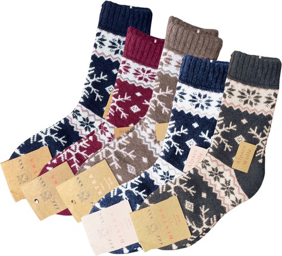 Brubaker 4 paar sokken van alpacawol - grijs | 47-50 | A_Socks_9193G_47-50