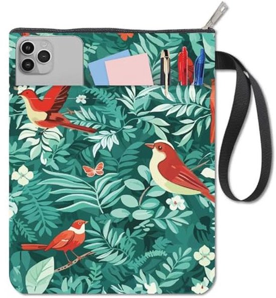 Wasbare boekhoes met rits voor boeken en notitieboeken - 28 x 21 cm - Bescherm je boeken in stijl