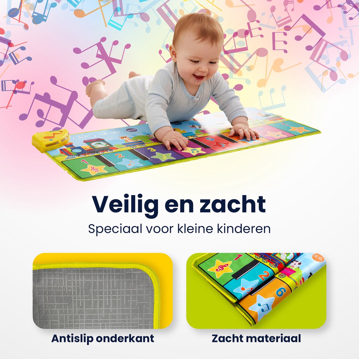 Magische Kinder Pianomat - Muziekmat - Speelgoed 2 Jaar - Speelgoed 3 Jaar - Speelgoed 4 Jaar - Speelgoed 5 Jaar - Montessori Speelgoed - Educatief Speelgoed - Jongens Speelgoed - Meisjes Speelgoed - Kinderspeelgoed — afbeelding 8