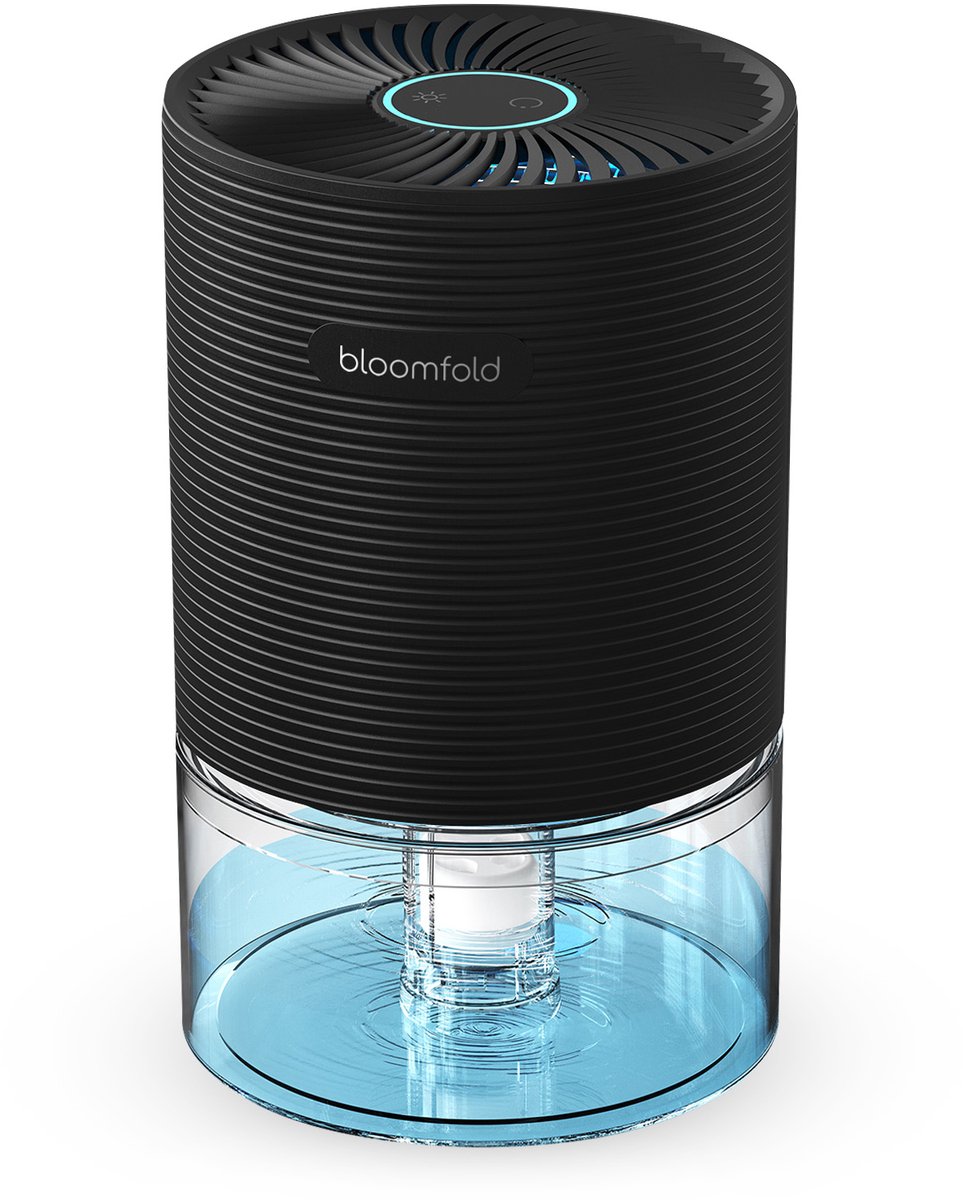 Bloomfold Luchtontvochtiger - Compact 700ML - 250ML per dag - voor Slaapkamer, Woonkamer en badkamer