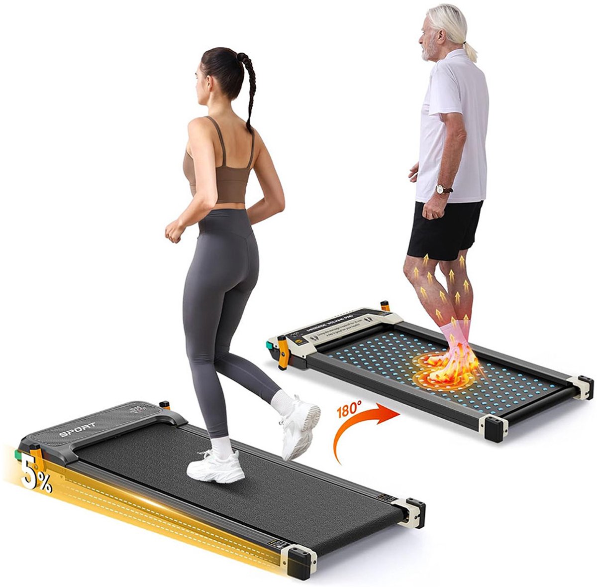 Akluer 520A-A dubbelzijdige loopband met