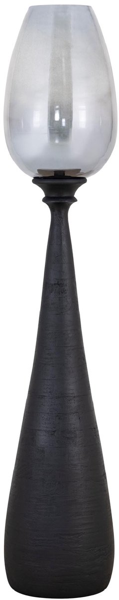 PTMD Windlicht Midi - Zwart - 25x25x130cm