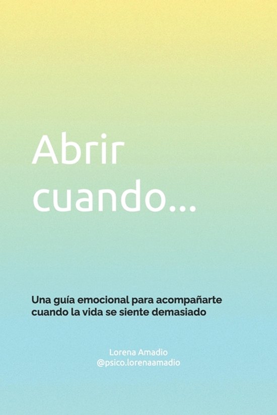 Abrir cuando... - cover
