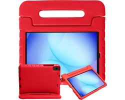 Hoesje - Geschikt voor Samsung Galaxy Tab A11 Plus / A9 Plus - Kinderhoes Shockproof Bumper - Kidsproof Case - Tablethoes - Kinder Hoes Cover - Rood
