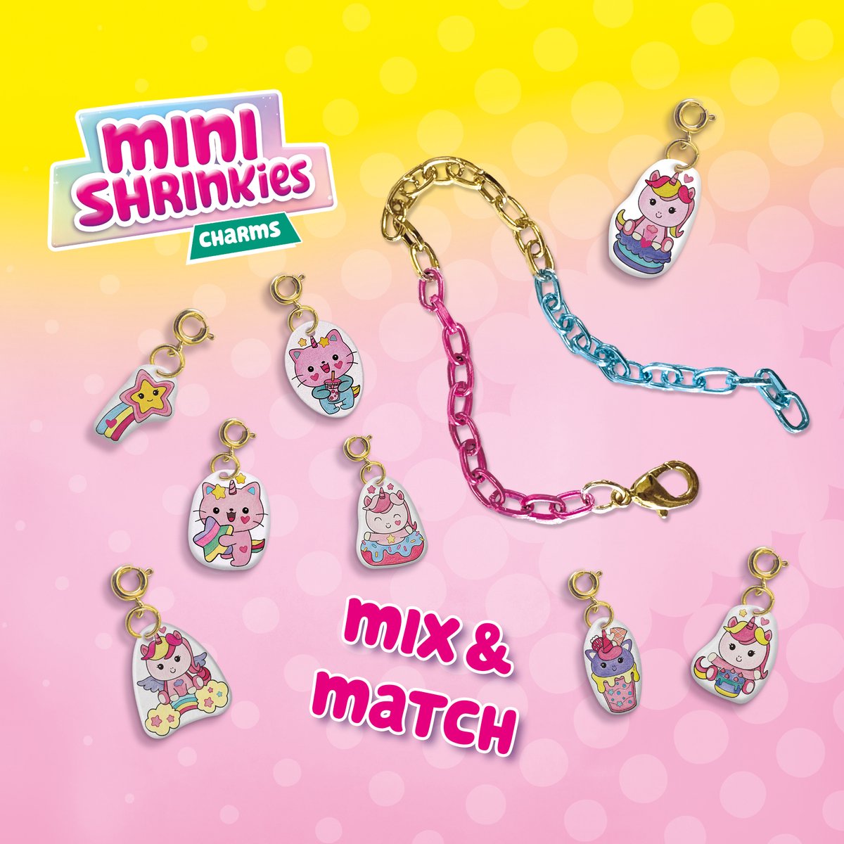 SES Creative Mini Shrinkies Charms - Unicorn Sweeties - Voor Meisjes vanaf 5 Jaar - Krimpfolie - Armbandjes Maken - Schoencadeautjes Sinterklaas — cadeau in Hobby - foto 3