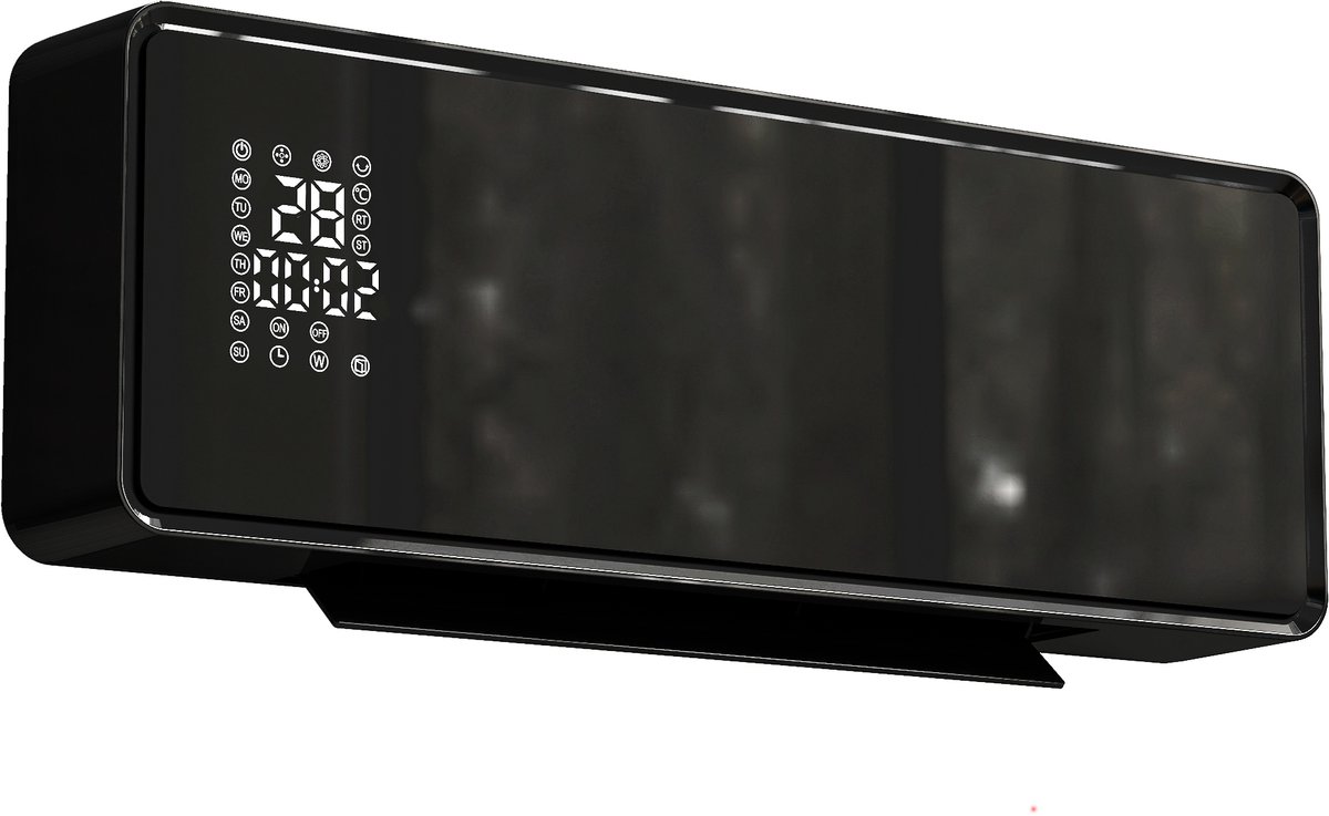 HOMCOM-Wandverwarming-ABS-54x18,7x12,3cm-Zwart