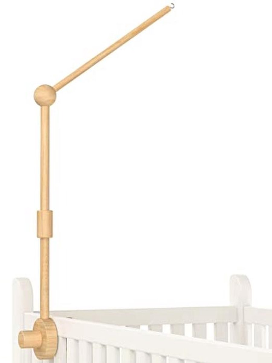 Baby Wieg Mobiele Arm - 34 Inch Houten Decoratieve Bevestiging voor Kindkamers