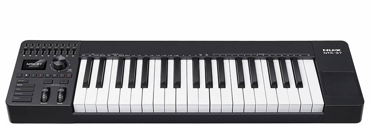 MIDI keyboard controller - NUX NTK-37 - 37 toetsen - 9 faders - Touchpad