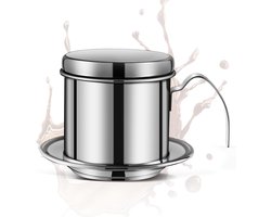 Vietnamese Koffie Maker - Pour Over Permanent RVS koffiefilter - Slow Coffee Maker - Cafetière Drip Gieter - Dripper Koffiemaker - Ideaal Voor Op Reis En Op De Camping