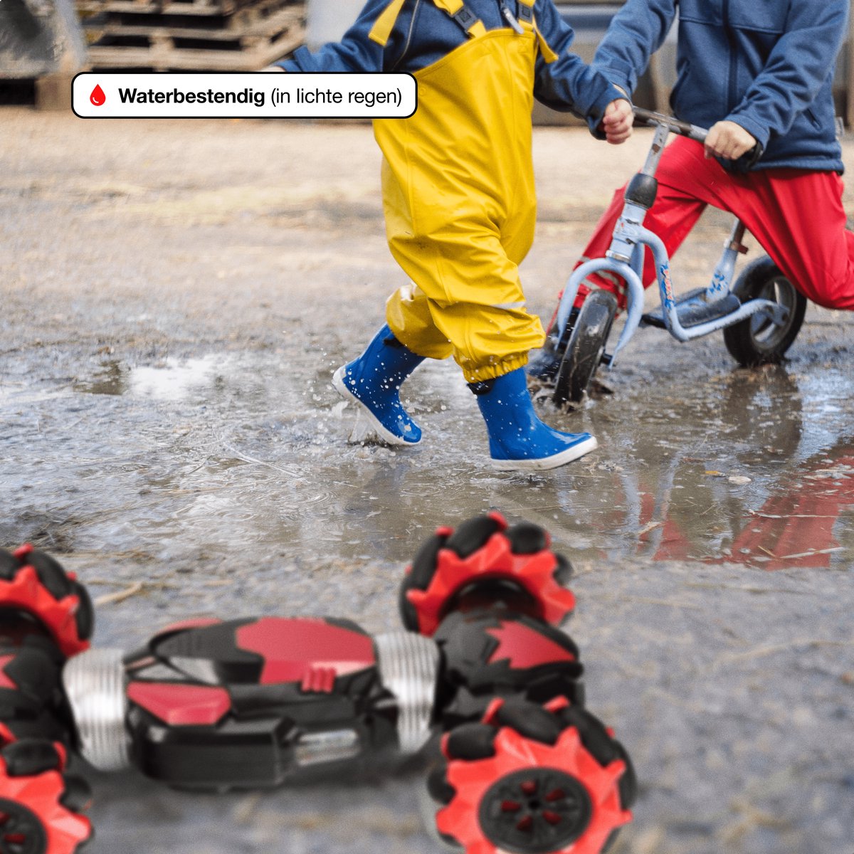 Chéroy RC Stunt Car - Rood - Radiografisch Bestuurbare Stunt Auto - RC Auto - Hyper 4WD Twist - Offroad - Speelgoed voor Binnen en Buiten — afbeelding 8