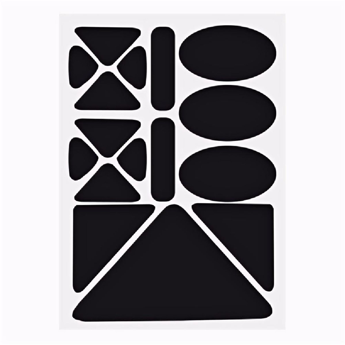 TuseRxln Kleding Patchs - Zelfklevende Patches - Reparatie Voor Donsjassen En Kleding - 16 Stuks - Zwarte Oplossing