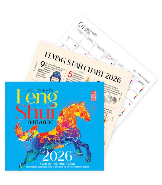 Almanach 2026, lot de 2, Année du Cheval de Feu