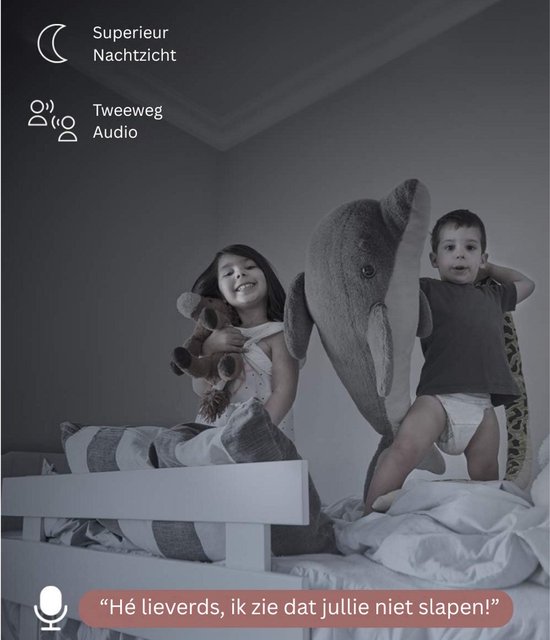 Thuys – Hondencamera – Huisdiercamera – Babyfoon Met Camera En App – Baby Monitor – Wit — afbeelding 4