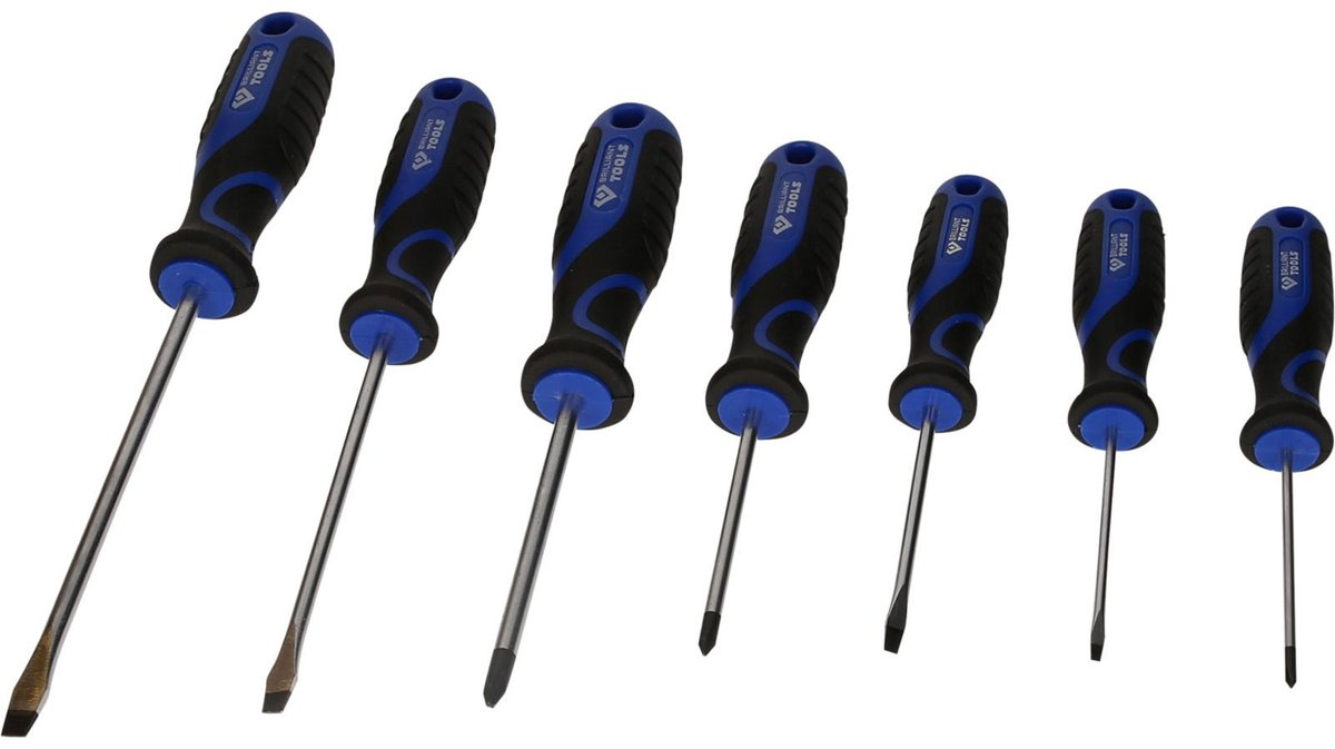 BRILLIANT TOOLS Schroevendraaierset 7-dlg. sleuf PH - BT033007