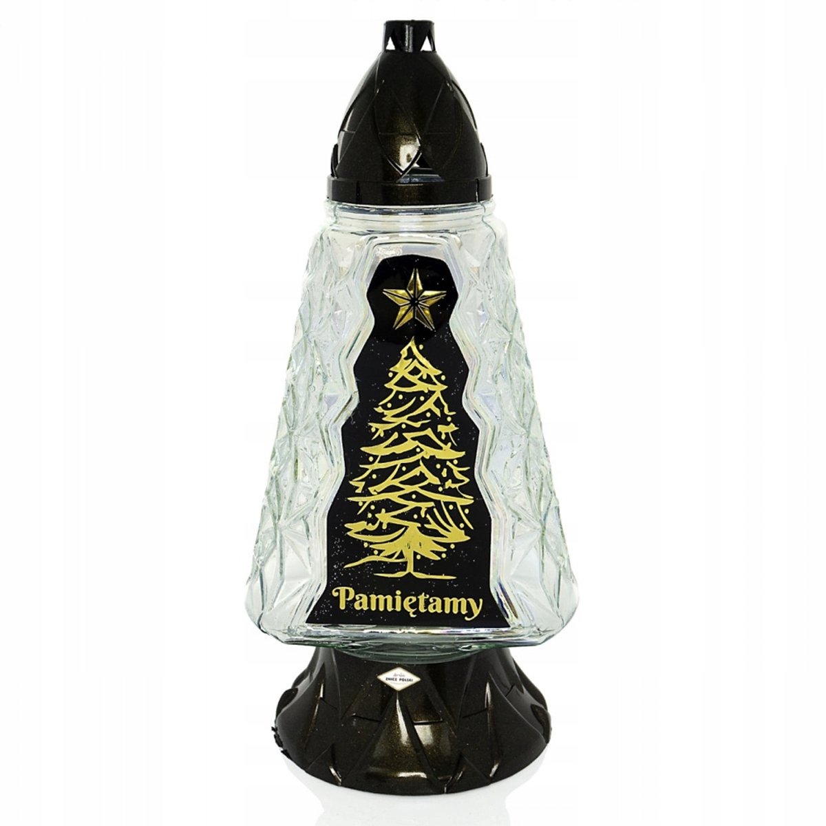 Kerstmis Graflicht Kerstboom 37 cm met "Pamiętamy" Opdruk