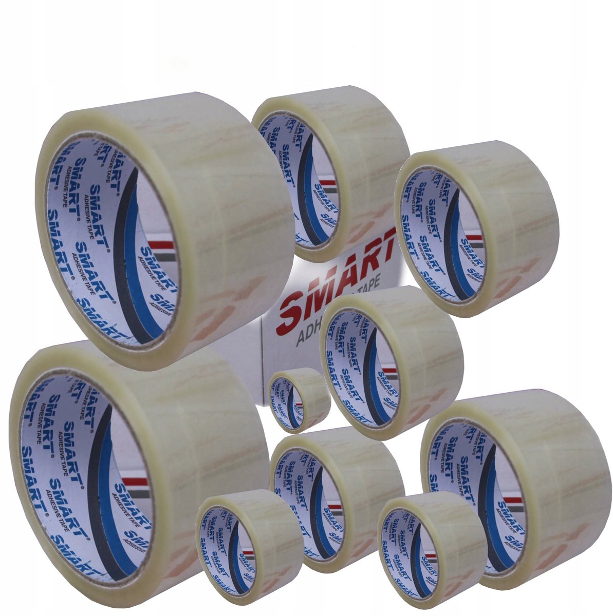 Smart Pakket 12 Transparante Verpakkingstape 48mm x 60m