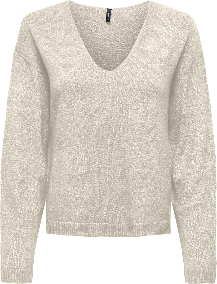 ONLY - ONLVEONI LS V-NECK OC KNT Dames Trui