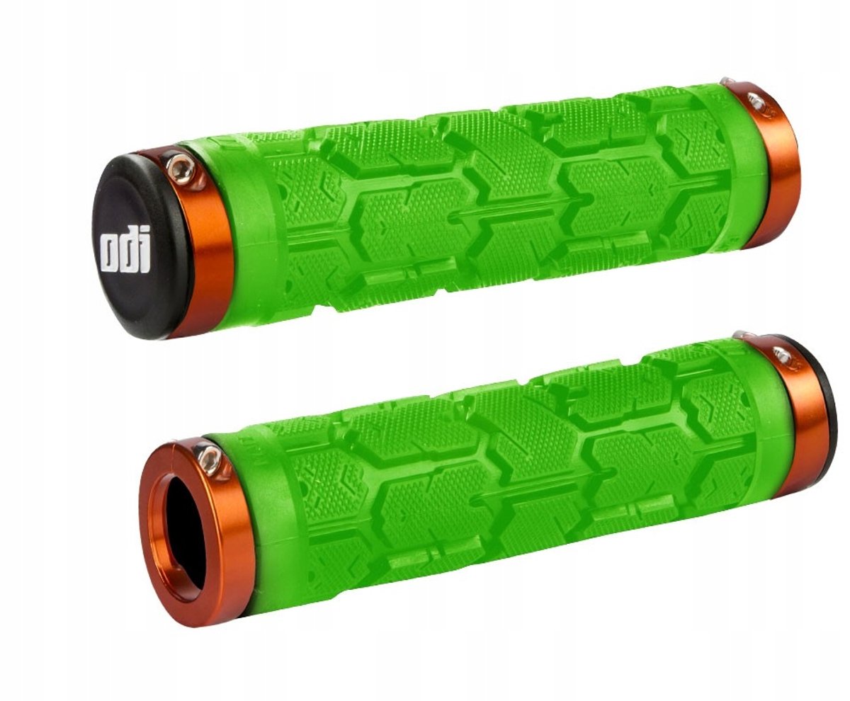 Rogue MTB Lock-On Handvatten - Dik en comfortabel - Groen/Oranje
