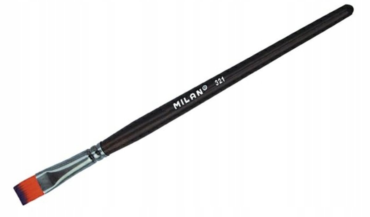 Milan Synthetische Platte Kwast Serie 321, Maat 12