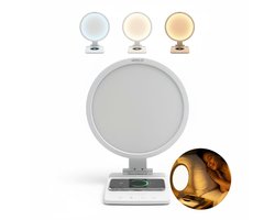 Mvolo® Lucent Charger - Zonlicht - Daglichtlamp - 10.000 Lux - Draadloos Opladen - UV-vrije Lichttherapielamp