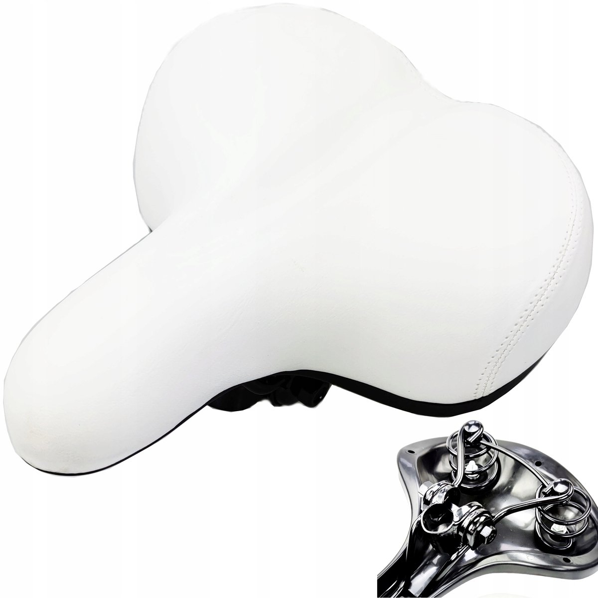 JET SELLE AZ-101BF-7M Zadel - Klassiek Zwart met Naad