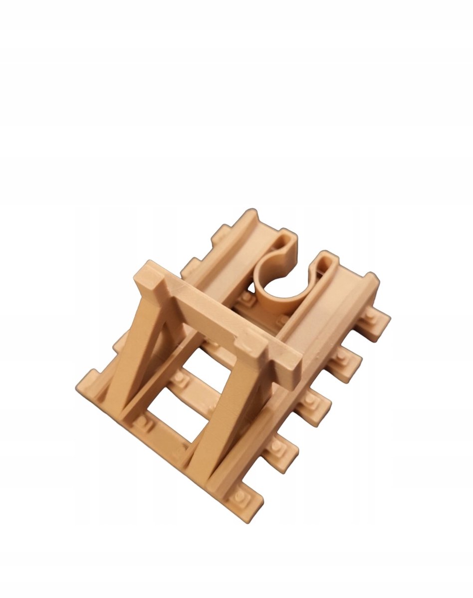 Houten Treinbaan Stopblok 3D Print