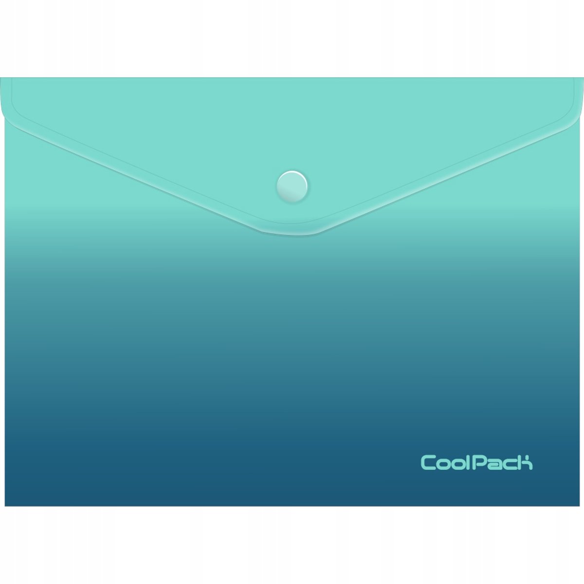 CoolPack A4 Documentenkaart met Drukker Sluiting - Blue Lagoon