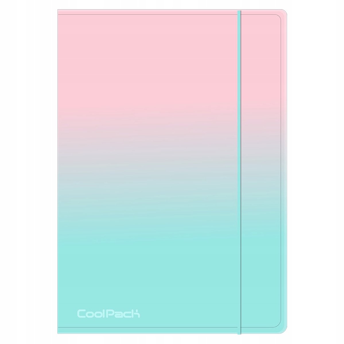 CoolPack A4 Kaart met Elastiek - Gradiënt Aardbei