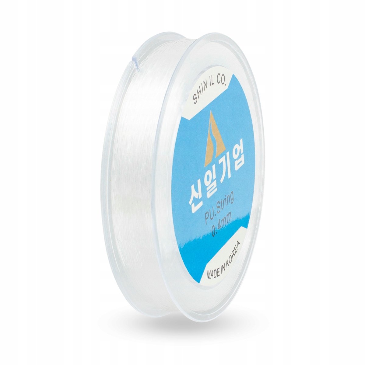 Koreaans Siliconen Garen, Elastisch, 0.4mm, Transparant, 120m